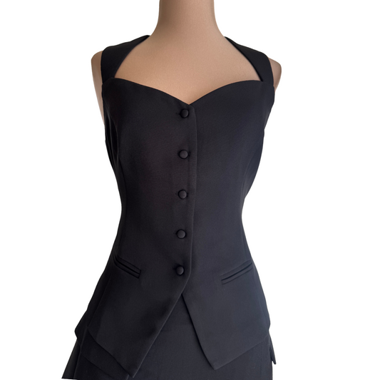 BLUSA TIPO CHALECO NEGRO