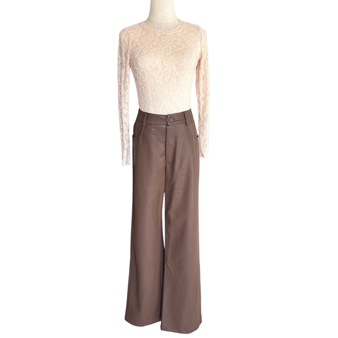 BLUSA MANGA LARGA BEIGE