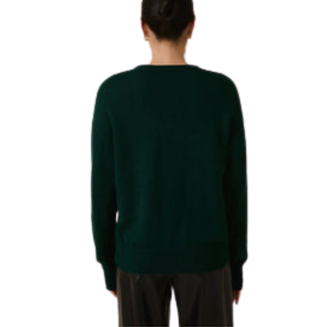 SUETER TIPO TEJIDO VERDE CON OSITO