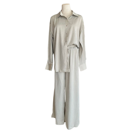 SET GRIS CON BRILLOS