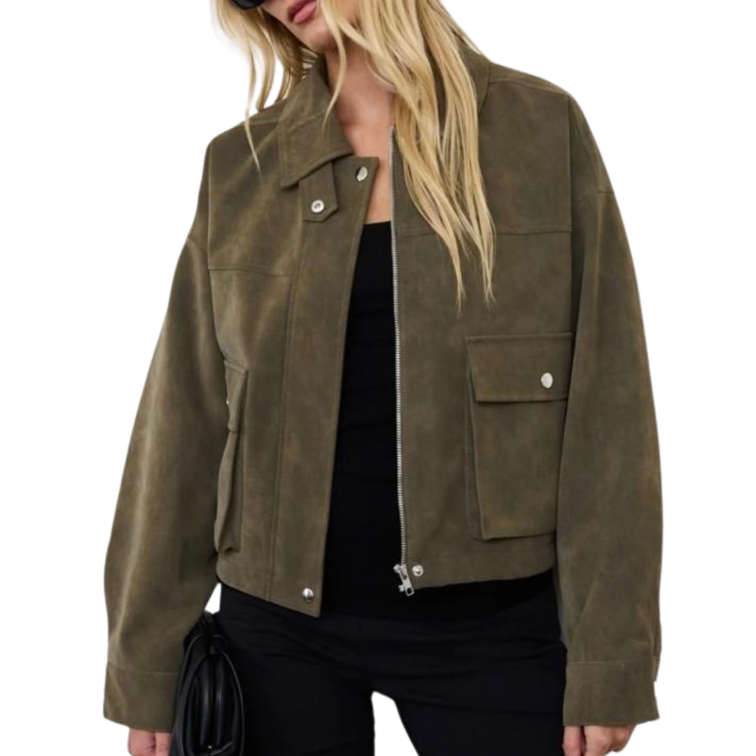 CHAQUETA BOMBER VERDE