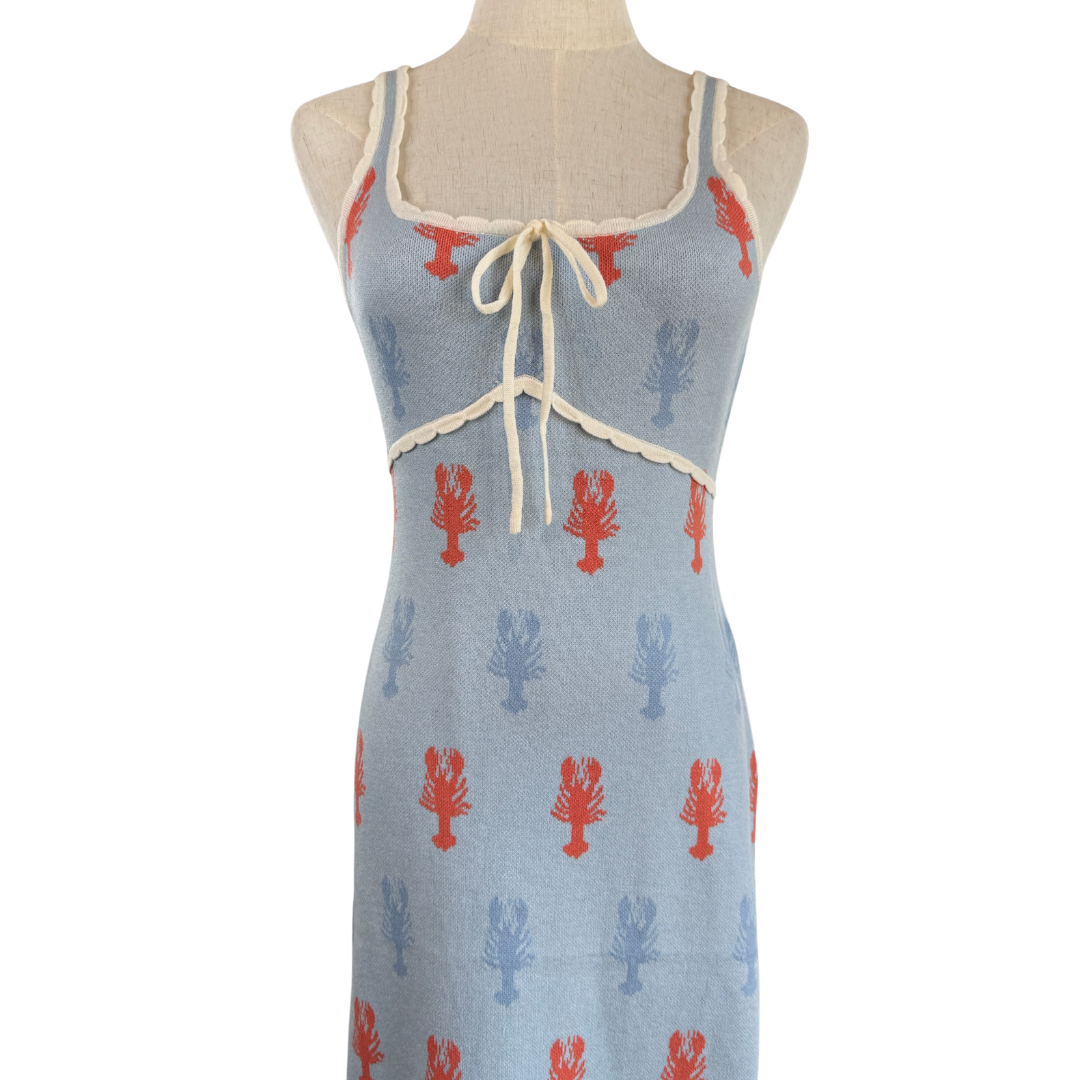 VESTIDO MIDI DE PUNTO PRINT LOBSTER