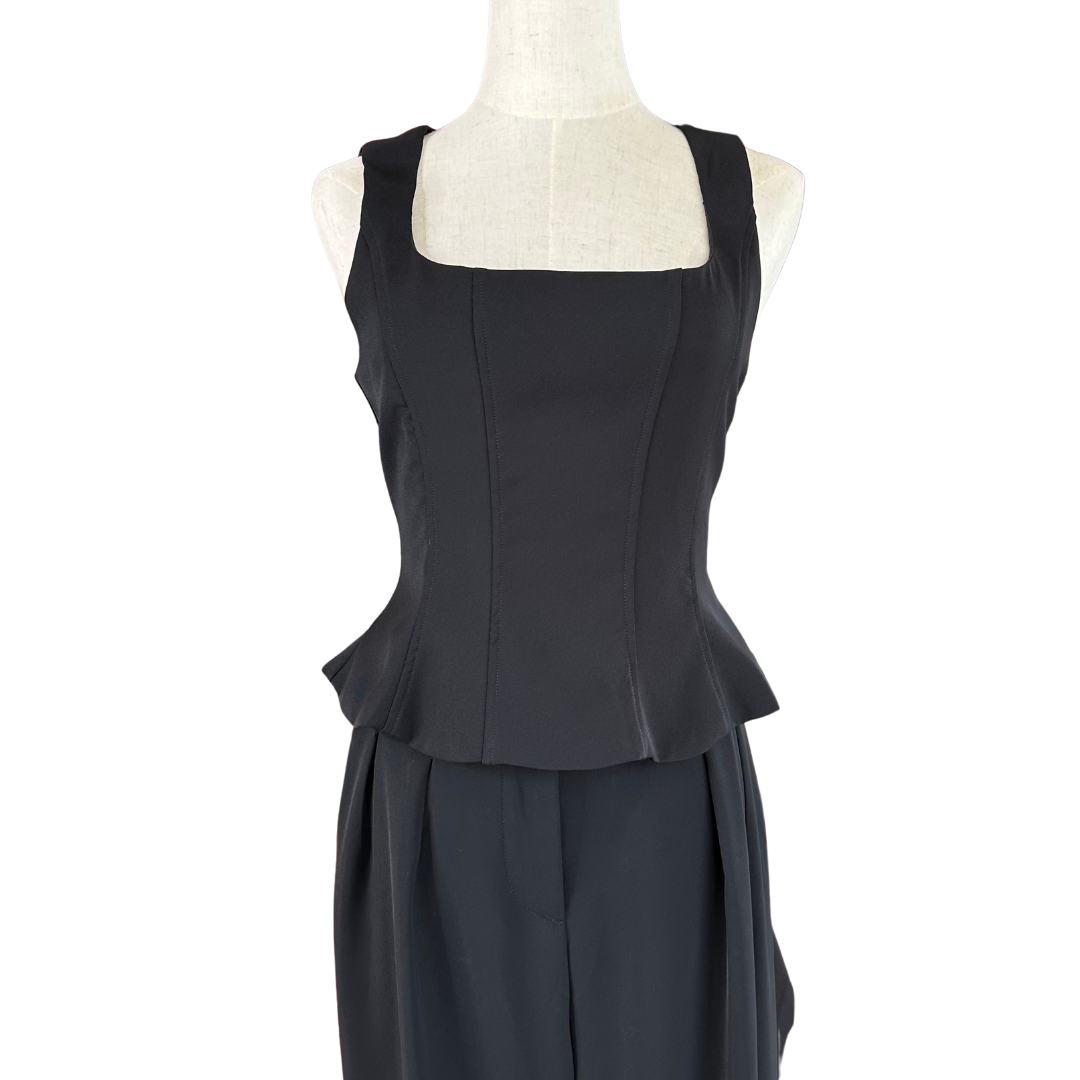 SET BLUSA SIN MANGAS Y PANTALON NEGRO