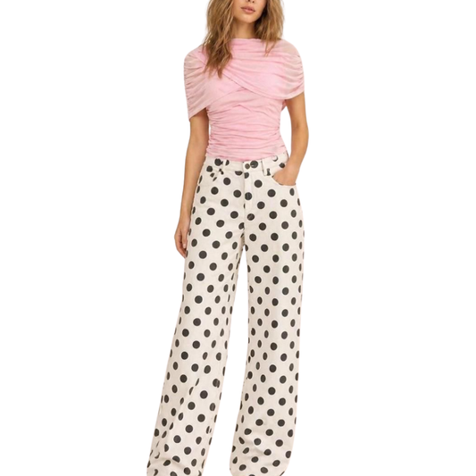 BLUSA MESH ROSA PASTEL