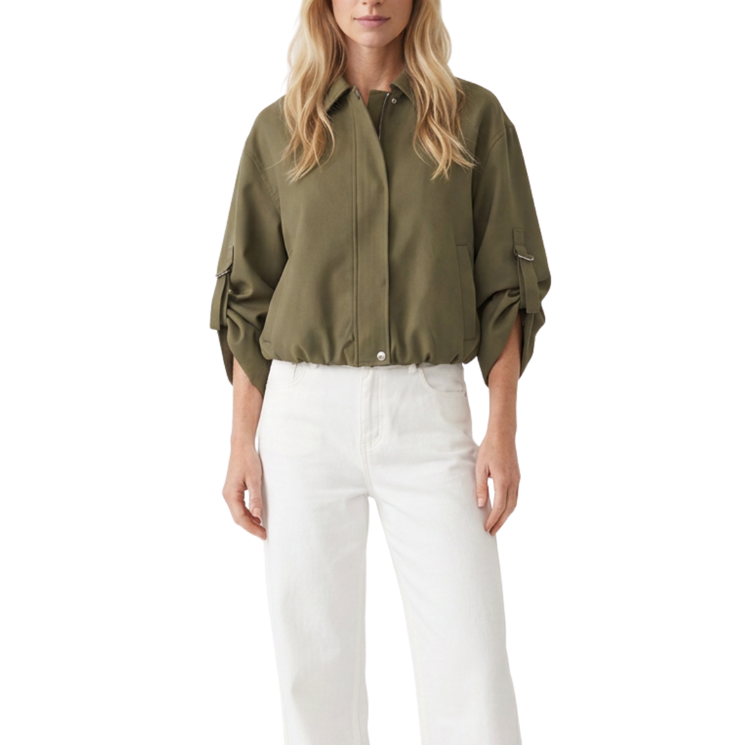 CHAQUETA GLOBO VERDE MILITAR