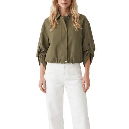 CHAQUETA GLOBO VERDE MILITAR