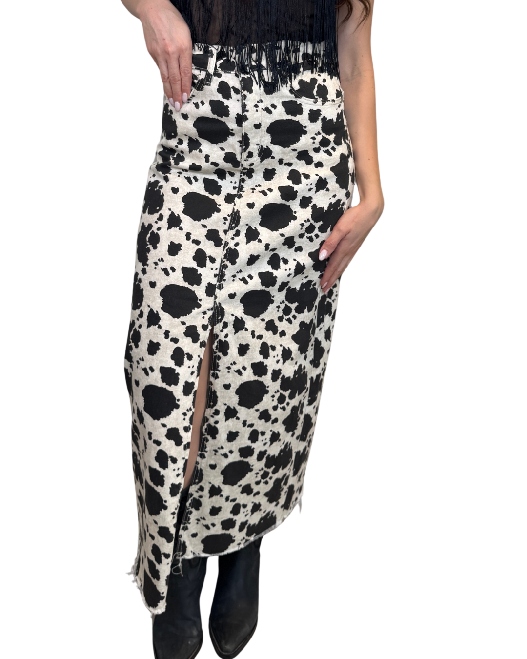 FALDA ESTAMPADO VACA