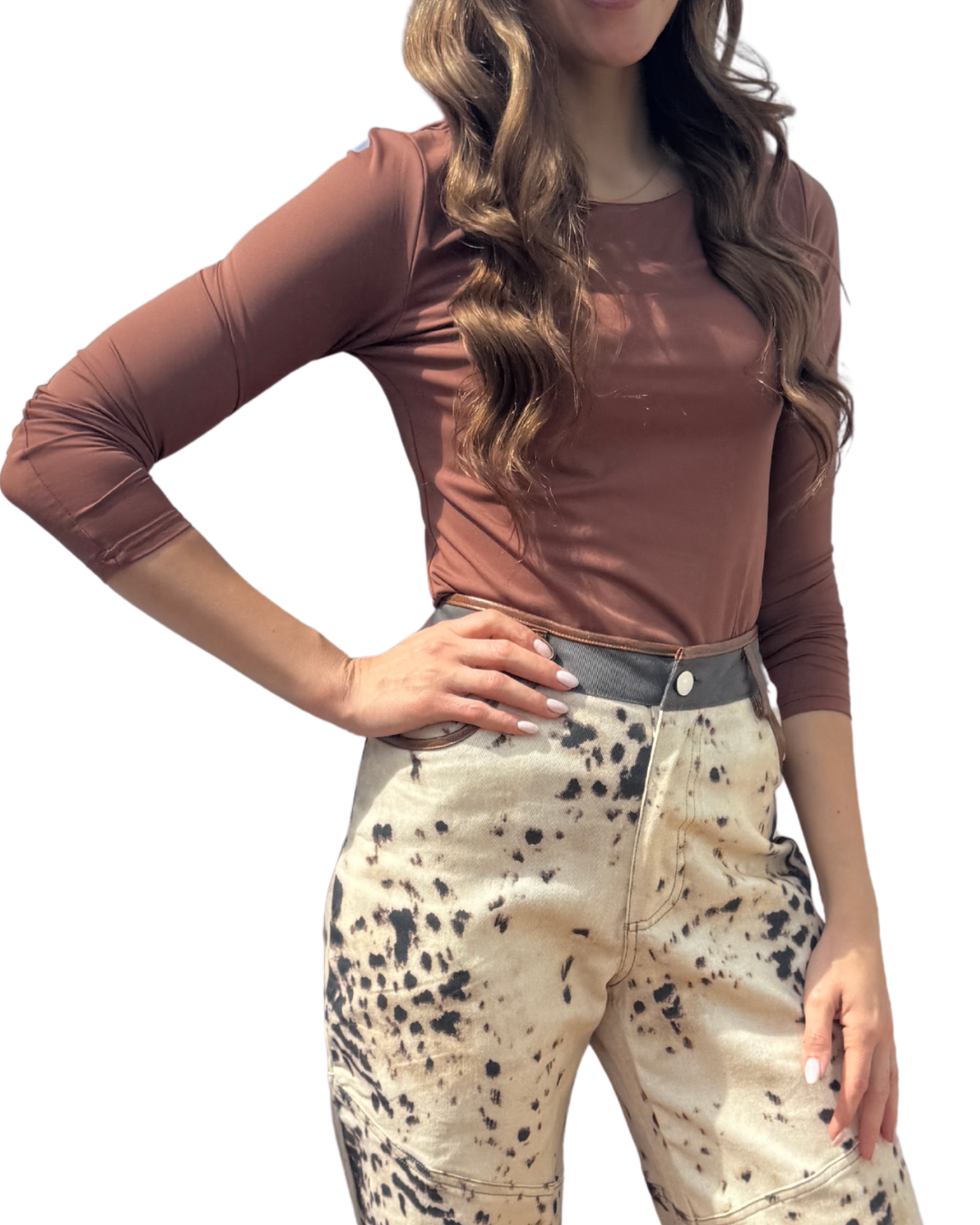 BLUSA BÁSICA CAFÉ