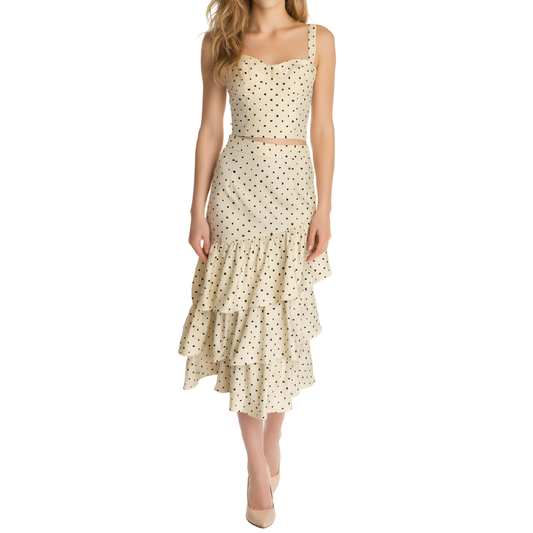 SET BLUSA Y FALDA POLKA DOTS BUTTER