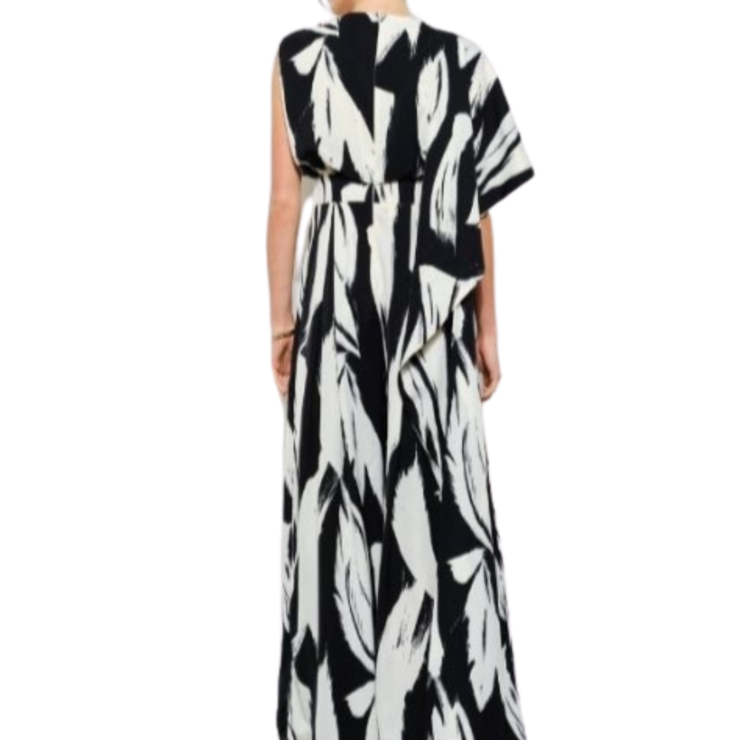 JUMPSUIT BEIGE CON NEGRO