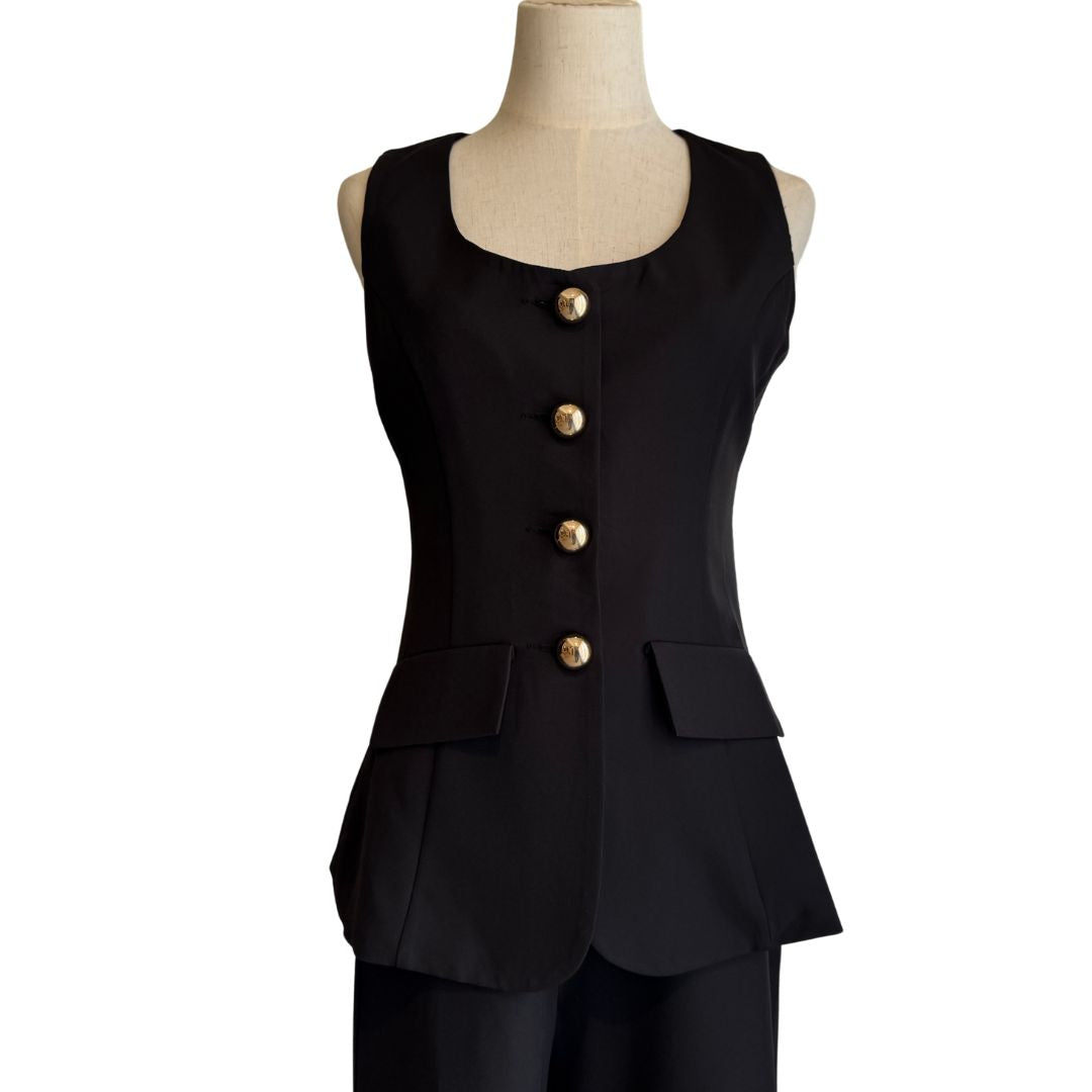JUMPSUIT NEGRO CON BOTONES