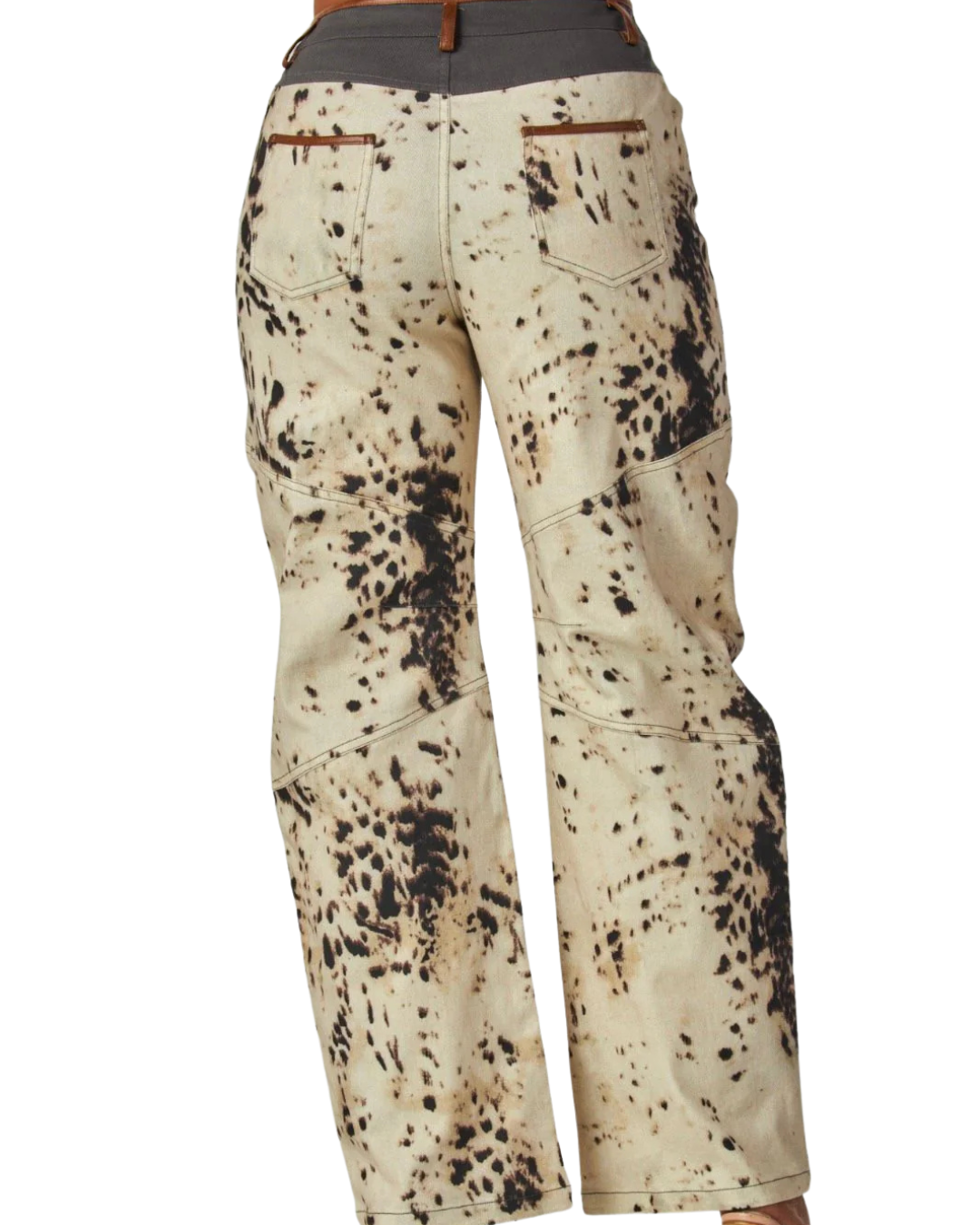 PANTALÓN DENIM ESTAMPADO VACA
