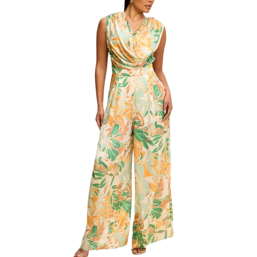 JUMPSUIT DE COLORES CUELLO CAIDO
