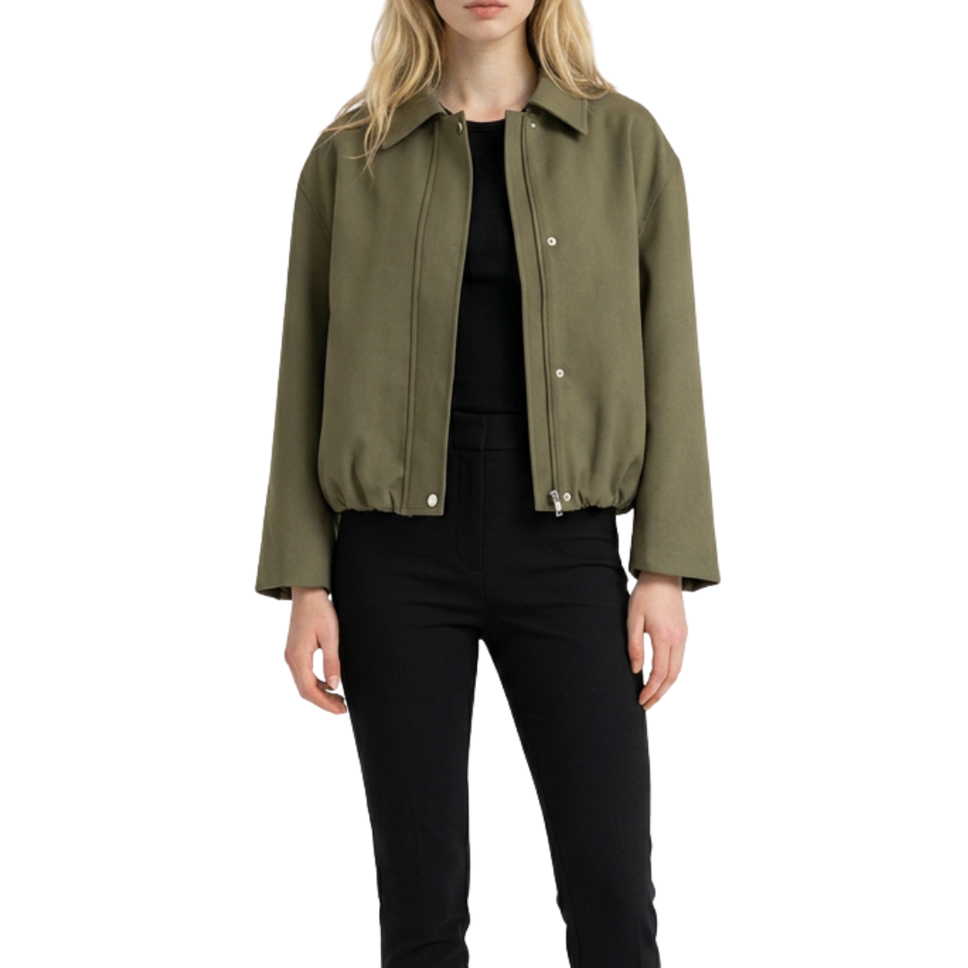 CHAQUETA GLOBO VERDE MILITAR