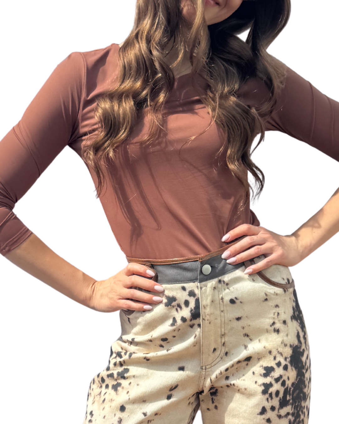BLUSA BÁSICA CAFÉ