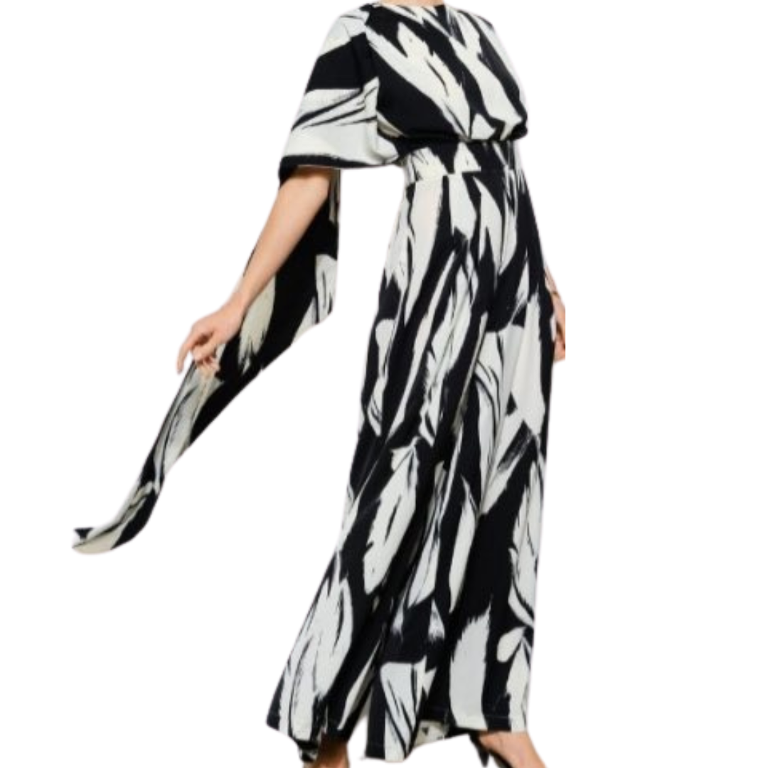JUMPSUIT BEIGE CON NEGRO