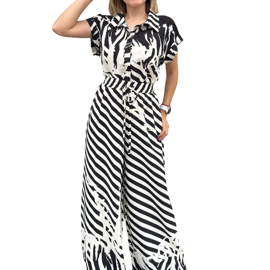 SET BLANCK AND WHITE CAMISA CON PANTALÓN