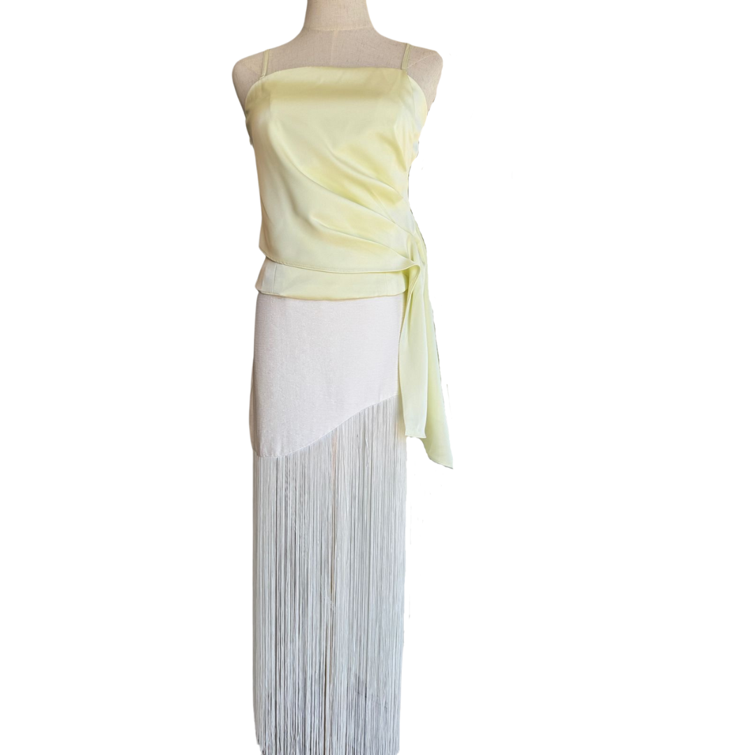TOP AMARILLO SATINADO