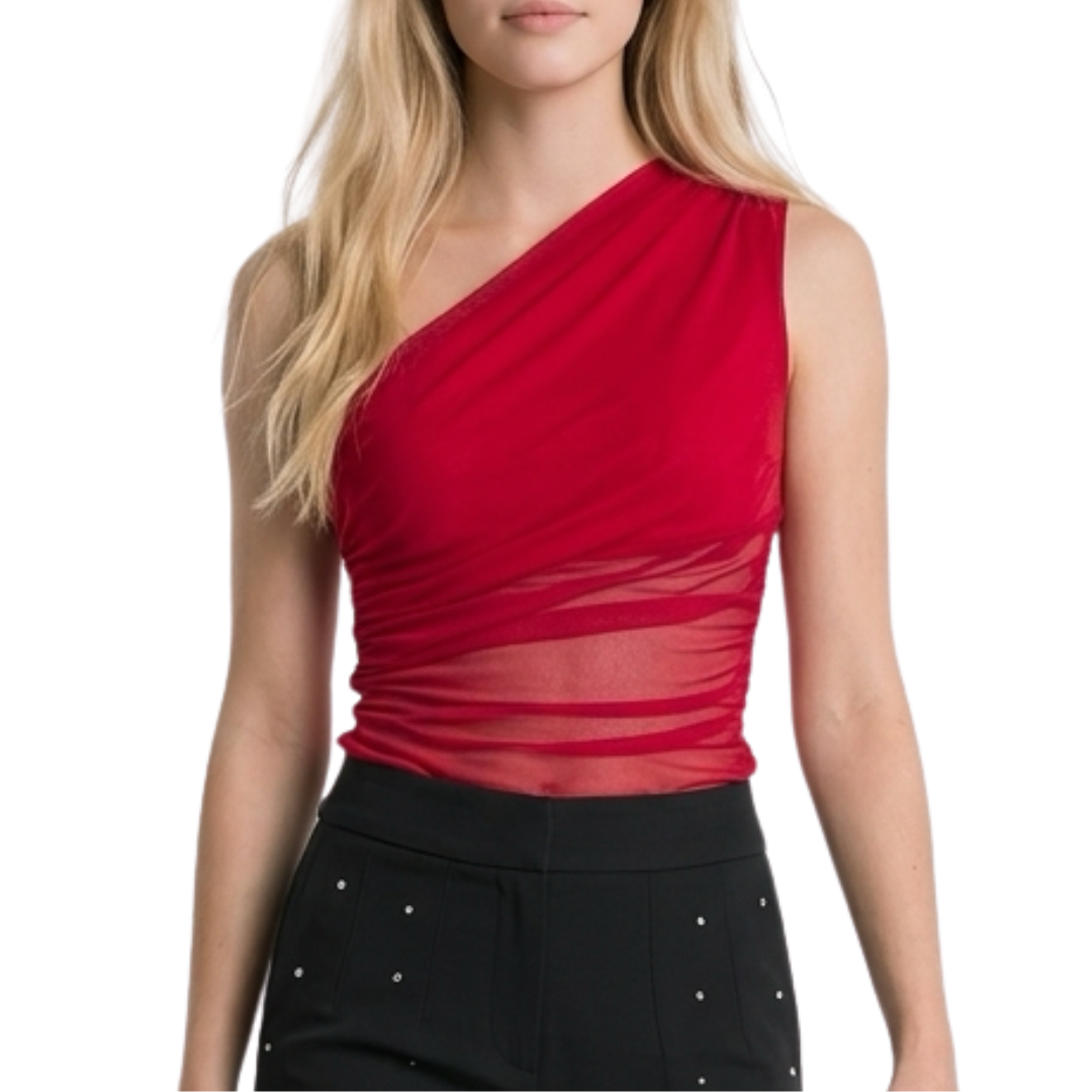 BLUSA ROJA MESH