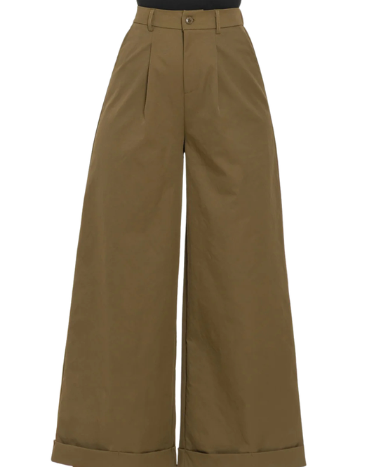 PANTALÓN ANCHO VERDE