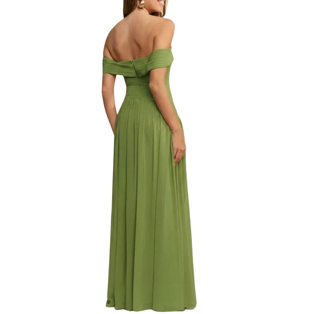 VESTIDO LARGO VERDE