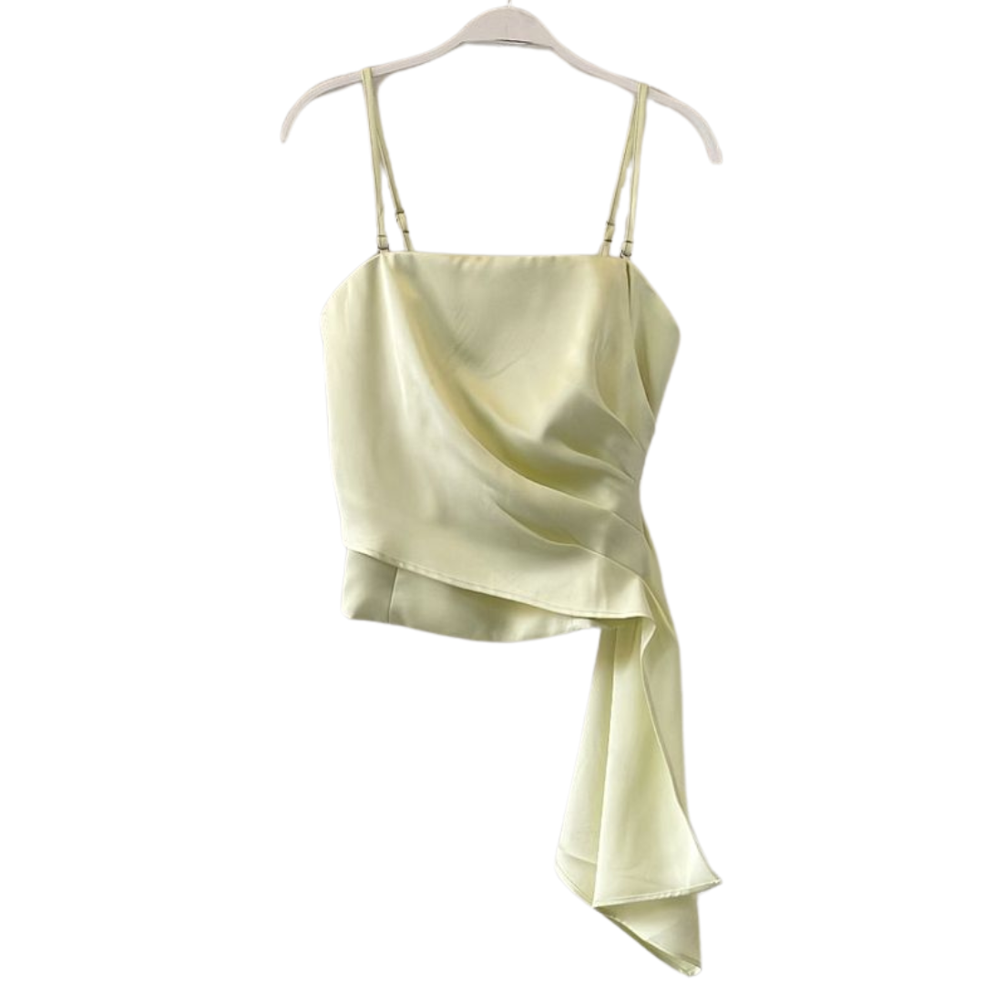 TOP AMARILLO SATINADO