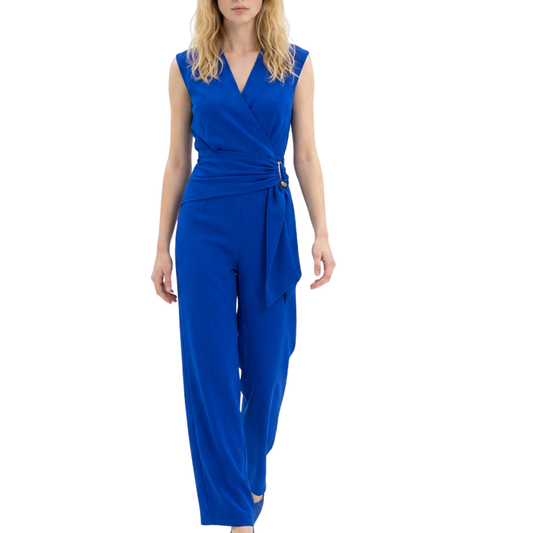 JUMPSUIT AZUL REY SIN CON BROCHE DORADO