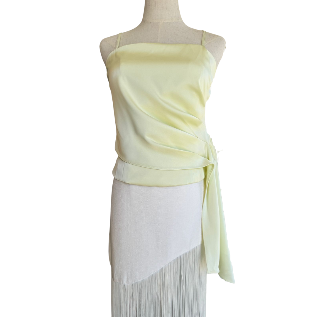 TOP AMARILLO SATINADO