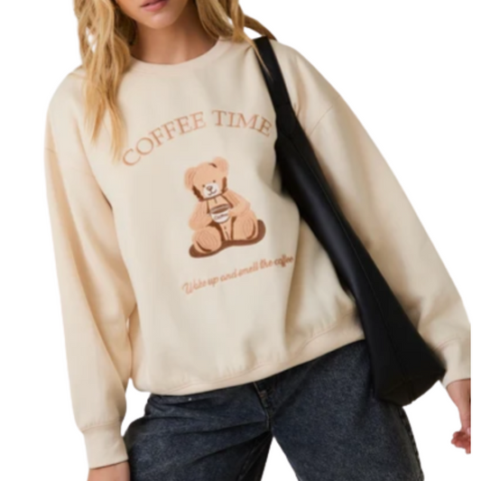 SUETER OSITO "COFFE TIME" BEIGE