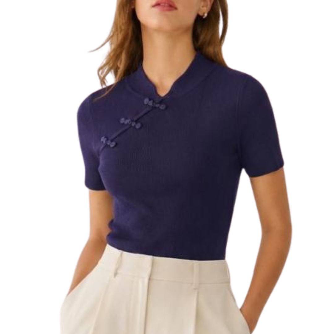 BLUSA ESTILO JAPONES NAVY