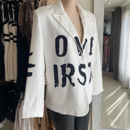 BLAZER "LOVE FIRST" BLANCO