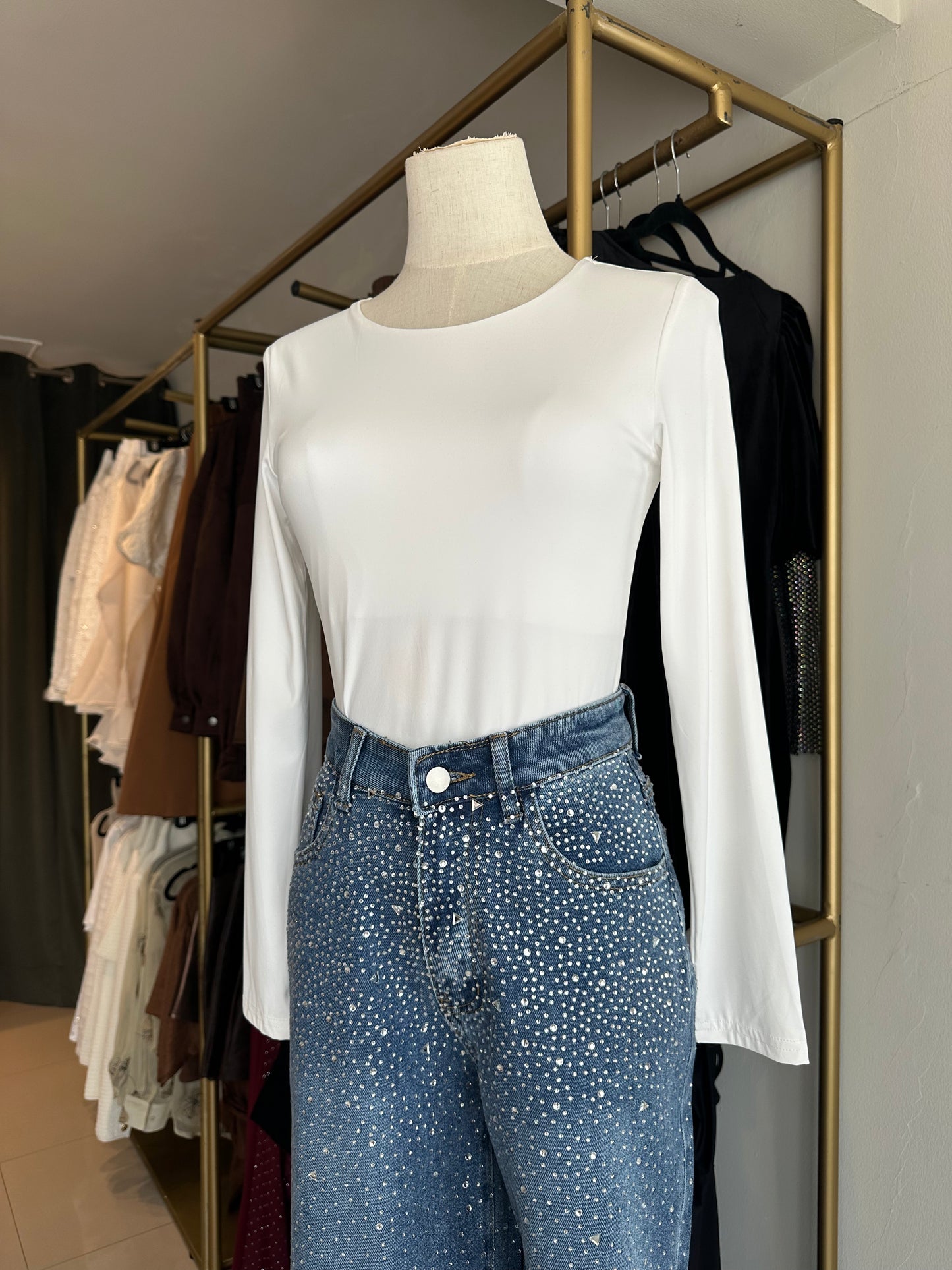 BLUSA BASICA BLANCA