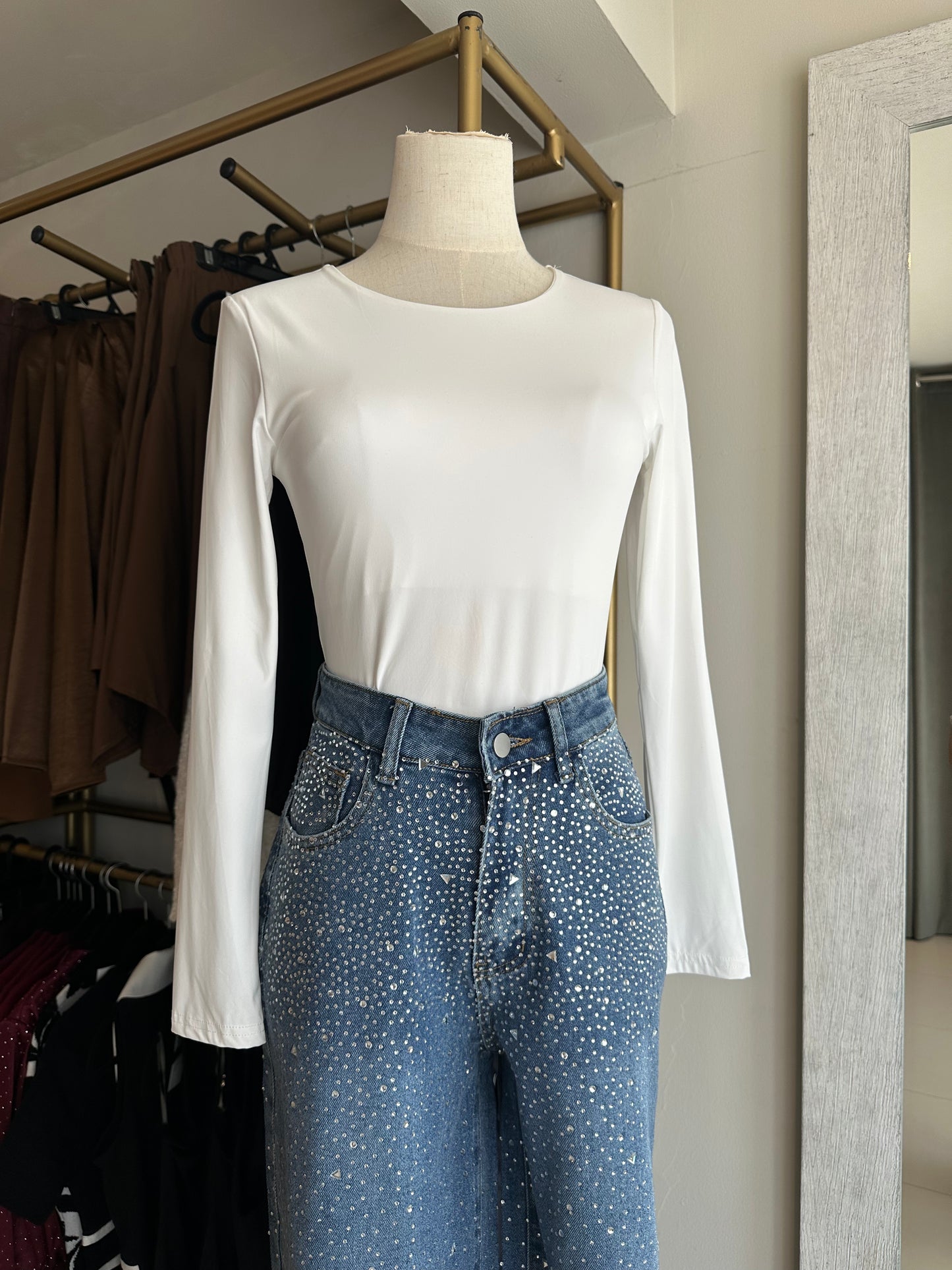 BLUSA BASICA BLANCA