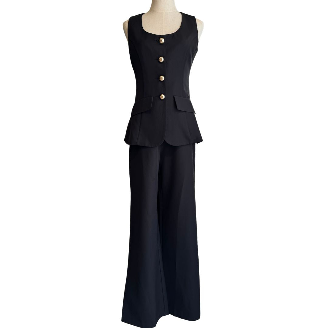 JUMPSUIT NEGRO CON BOTONES